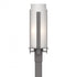 Hubbardton Forge Forged Vertical Bars Outdoor Post Light in Coastal Oil Rubbed Bronze Finish Model: 347288-SKT-14-GG0040