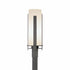 Hubbardton Forge Forged Vertical Bars Outdoor Post Light in Coastal Oil Rubbed Bronze Finish Model: 347288-SKT-14-GG0040