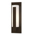 Hubbardton Forge Forged Vertical Bars Small Outdoor Sconce in Coastal Oil Rubbed Bronze Finish Model: 307285-SKT-14-GG0066