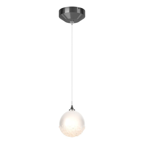 Hubbardton Forge Fritz Globe 1 Light Mini Pendant in White Finish Model: 161187-SKT-STND-02-FD0750