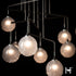 Hubbardton Forge Fritz Globe 10 Light Mobile Pendant in Oil Rubbed Bronze Finish Model: 131151-SKT-STND-14-FD0750