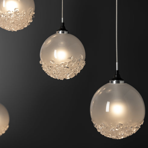 Hubbardton Forge Fritz Globe 10 Light Pendant Model: 131130-SKT-LONG-05-FD0750