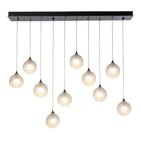 Hubbardton Forge Fritz Globe 10 Light Pendant Model: 131130-SKT-LONG-20-FD0750