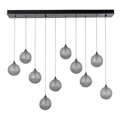Hubbardton Forge Fritz Globe 10 Light Pendant Model: 131130-SKT-STND-02-FD0750