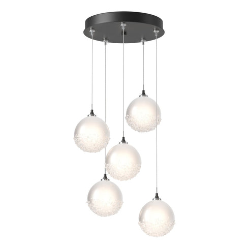 Hubbardton Forge Fritz Globe 5 Light Pendant Model: 131131-SKT-LONG-20-FD0750