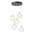 Hubbardton Forge Fritz Globe 5 Light Pendant Model: 131131-SKT-LONG-20-FD0750