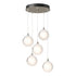 Hubbardton Forge Fritz Globe 5 Light Pendant Model: 131131-SKT-LONG-20-FD0750