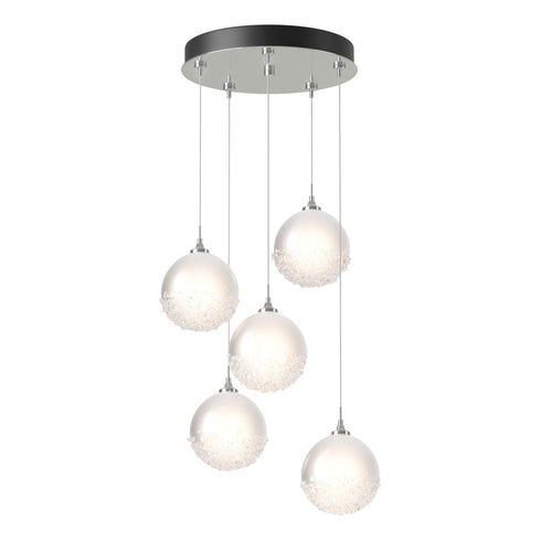 Hubbardton Forge Fritz Globe 5 Light Pendant Model: 131131-SKT-LONG-20-FD0750
