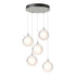 Hubbardton Forge Fritz Globe 5 Light Pendant Model: 131131-SKT-LONG-20-FD0750