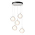 Hubbardton Forge Fritz Globe 5 Light Pendant Model: 131131-SKT-LONG-20-FD0750
