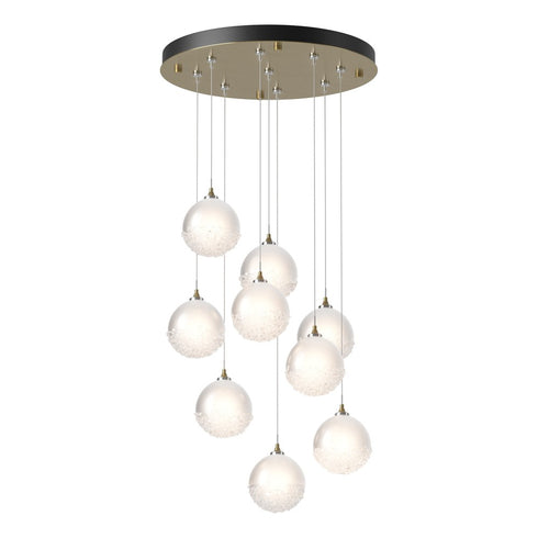 Hubbardton Forge Fritz Globe 9 Light Pendant Model: 131133-SKT-STND-82-FD0750