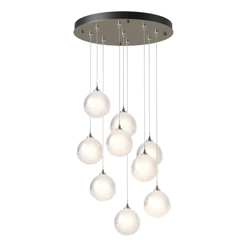 Hubbardton Forge Fritz Globe 9 Light Pendant Model: 131133-SKT-STND-82-FD0750