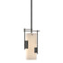 Hubbardton Forge Fullered Impressions Mini Pendant in Bronze Finish Model: 185400-SKT-MULT-05-GG0075