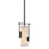 Hubbardton Forge Fullered Impressions Mini Pendant in Bronze Finish Model: 185400-SKT-MULT-05-GG0075