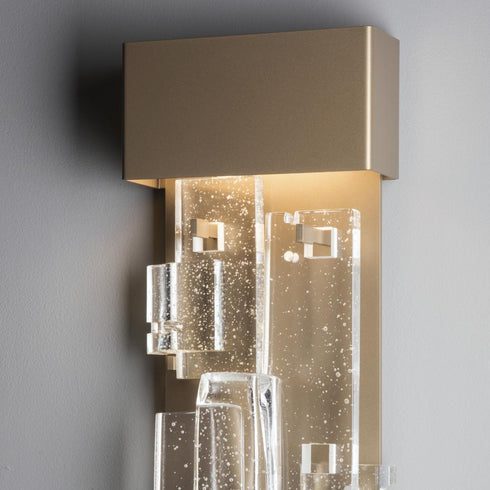 Hubbardton Forge Fusion Large LED Sconce in Soft Gold Finish Model: 403082-LED-84-II0801