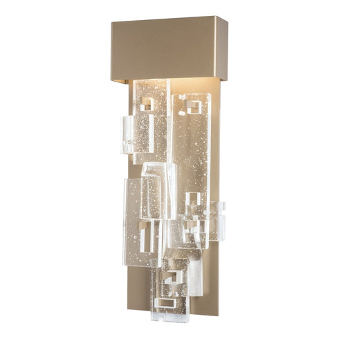 Hubbardton Forge Fusion Large LED Sconce in Soft Gold Finish Model: 403082-LED-84-II0801