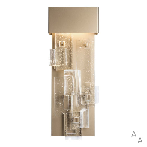 Hubbardton Forge Fusion Large LED Sconce in Soft Gold Finish Model: 403082-LED-84-II0801
