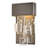 Hubbardton Forge Fusion Small LED Sconce in Dark Smoke Finish Model: 403016-LED-07-II0801