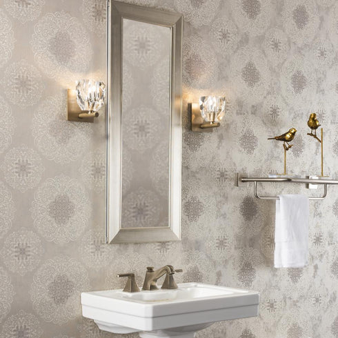 Hubbardton Forge Gatsby 1 Light Bath Sconce in Black Finish Model: 201320-SKT-10-CR