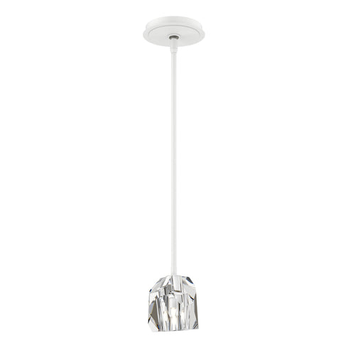 Hubbardton Forge Gatsby 1 Light Mini Pendant in White Finish Model: 181061-SKT-MULT-02-CR