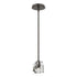 Hubbardton Forge Gatsby 1 Light Mini Pendant in White Finish Model: 181061-SKT-MULT-02-CR
