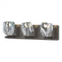 Hubbardton Forge Gatsby 3 Light Bath Sconce in Black Finish Model: 201322-SKT-10-CR