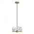 Hubbardton Forge Gatsby 4 Light Semi Flus Pendant Model: 131061-SKT-MULT-20-CR