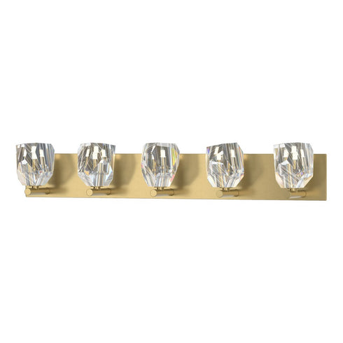 Hubbardton Forge Gatsby 5 Light Bath Sconce in Black Finish Model: 201323-SKT-10-CR