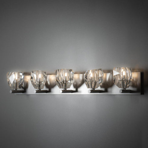 Hubbardton Forge Gatsby 5 Light Bath Sconce in Black Finish Model: 201323-SKT-10-CR