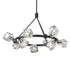 Hubbardton Forge Gatsby 9 Light Ring Pendant Model: 131067-SKT-MULT-14-CR