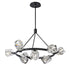 Hubbardton Forge Gatsby 9 Light Ring Pendant Model: 131067-SKT-MULT-14-CR