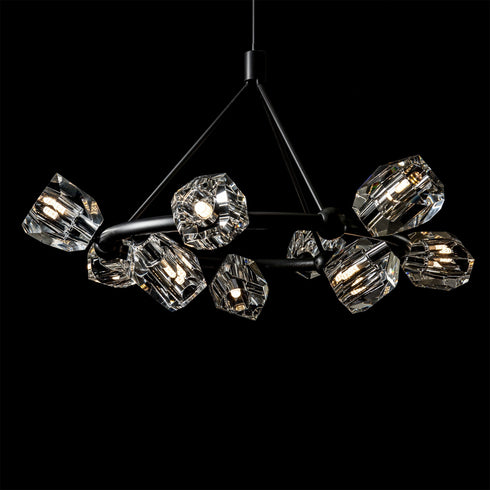 Hubbardton Forge Gatsby 9 Light Ring Pendant Model: 131067-SKT-MULT-14-CR