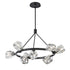 Hubbardton Forge Gatsby 9 Light Ring Pendant Model: 131067-SKT-MULT-20-CR