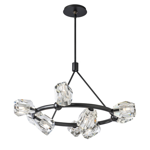 Hubbardton Forge Gatsby 9 Light Ring Pendant Model: 131067-SKT-MULT-20-CR
