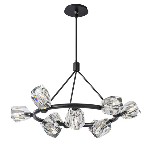 Hubbardton Forge Gatsby 9 Light Ring Pendant Model: 131067-SKT-MULT-20-CR