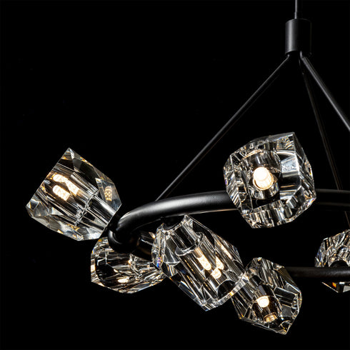 Hubbardton Forge Gatsby 9 Light Ring Pendant Model: 131067-SKT-MULT-20-CR