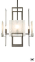 Hubbardton Forge Geo 4 Light Pendant in Oil Rubbed Bronze Finish Model: 131550-SKT-MULT-14-FD0836