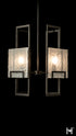 Hubbardton Forge Geo 4 Light Pendant in Oil Rubbed Bronze Finish Model: 131550-SKT-MULT-14-FD0836