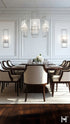 Hubbardton Forge Geo 6 Light Pendant in Sterling Finish Model: 131552-SKT-MULT-85-ZM0836