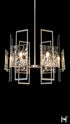 Hubbardton Forge Geo 6 Light Pendant in Sterling Finish Model: 131552-SKT-MULT-85-ZM0836