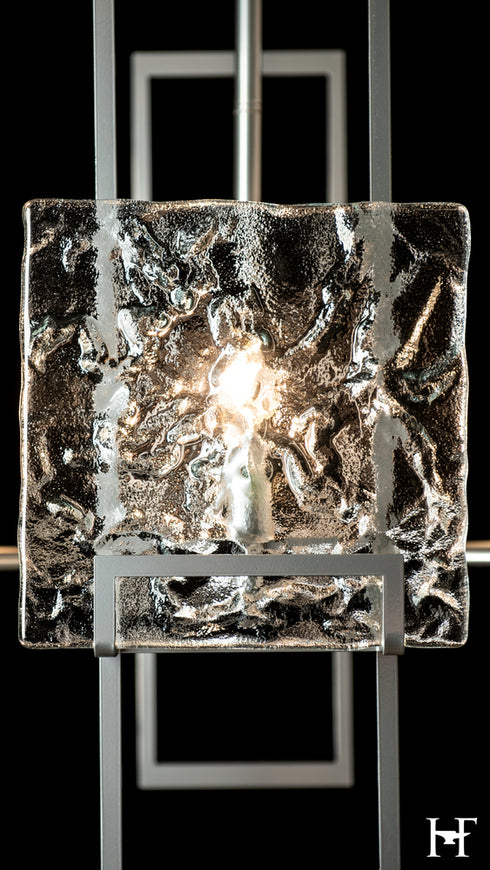 Hubbardton Forge Geo 6 Light Pendant in Sterling Finish Model: 131552-SKT-MULT-85-ZM0836