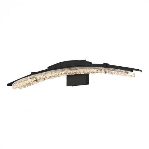 Hubbardton Forge Glissade LED Bath Sconce in Black Finish Model: 202221-LED-10-ZM0751