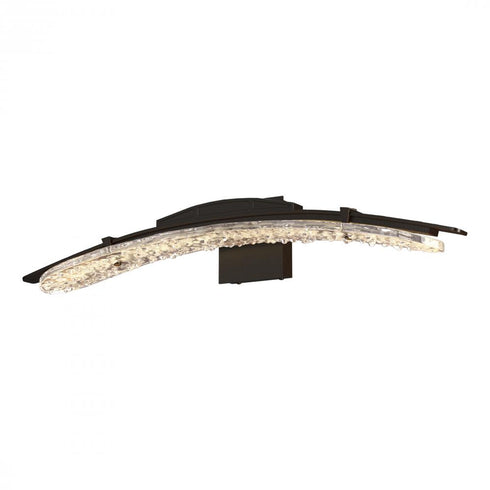 Hubbardton Forge Glissade LED Bath Sconce in Black Finish Model: 202221-LED-10-ZM0751