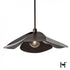 Hubbardton Forge Hana Large Pendant in Dark Smoke Finish Model: 139465-SKT-MULT-07