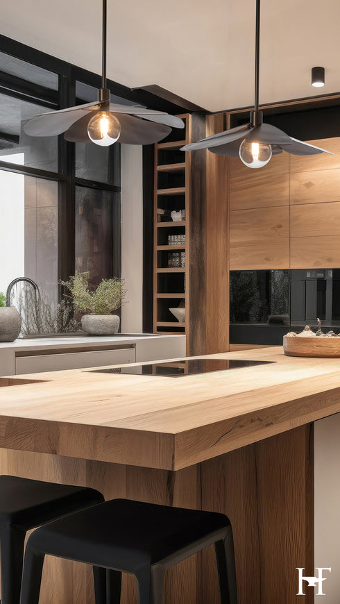 Hubbardton Forge Hana Small Pendant in Bronze Finish Model: 139460-SKT-MULT-05