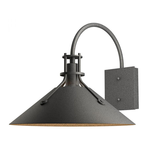 Hubbardton Forge Henry Large Dark Sky Friendly Outdoor Sconce in Coastal Oil Rubbed Bronze Finish Model: 302713-SKT-14