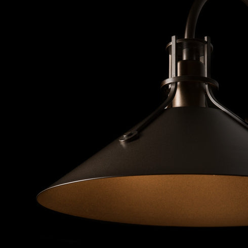 Hubbardton Forge Henry Large Dark Sky Friendly Outdoor Sconce in Coastal Oil Rubbed Bronze Finish Model: 302713-SKT-14