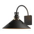 Hubbardton Forge Henry Large Outdoor Sconce in Coastal Oil Rubbed Bronze Finish Model: 302712-SKT-14