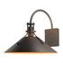 Hubbardton Forge Henry Large Outdoor Sconce in Coastal Oil Rubbed Bronze Finish Model: 302712-SKT-14
