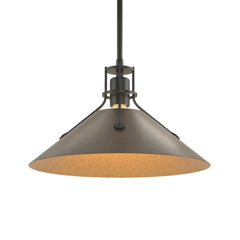 Hubbardton Forge Henry Medium Steel Shade Pendant Model: 134550-SKT-MULT-82-85